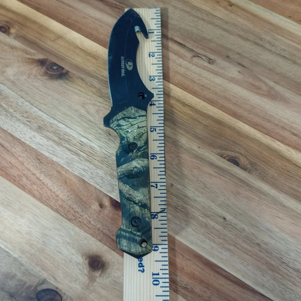 Mossy Oak Camo Camoflauge Knife Set Fixed Blade Gut Hook Hunting Fishing‎